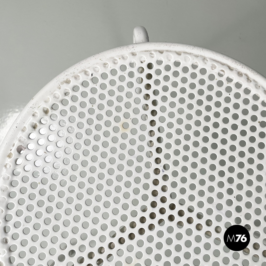 Italian mid-century modern Outdoor coffe tables in white metal by Emu, 1960s