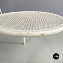 Italian mid-century modern Outdoor coffe tables in white metal by Emu, 1960s