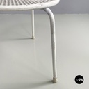 Italian mid-century modern Outdoor coffe tables in white metal by Emu, 1960s