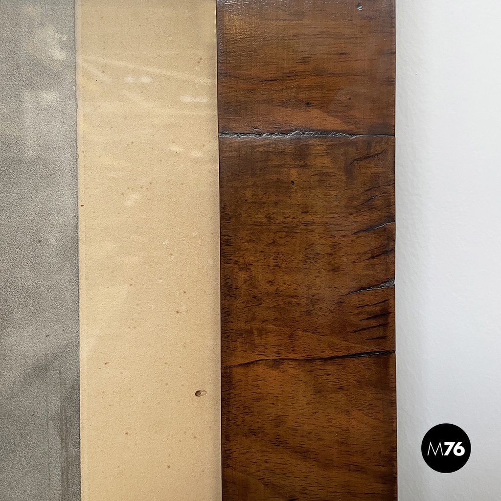 French Charcoal painting on paper of Beaumarchais in wooden frame, mid 1800s