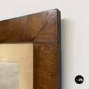 French Charcoal painting on paper of Beaumarchais in wooden frame, mid 1800s