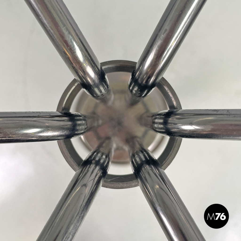 Italian modern round metal floor coat rack Melpomene by BBPR for Artemide, 1970s