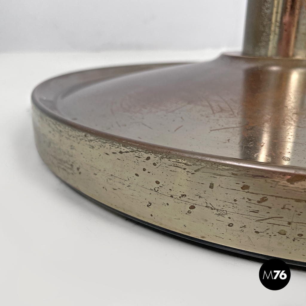 Italian modern round metal floor coat rack Melpomene by BBPR for Artemide, 1970s