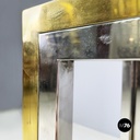 Italian modern Console in glass, brass and steel by Nanda Vigo, 1970s