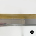 Italian modern Console in glass, brass and steel by Nanda Vigo, 1970s