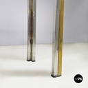 Italian modern Console in glass, brass and steel by Nanda Vigo, 1970s