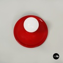 Italian modern Red metal Wall lamp by Sankey Targetti, 1970s