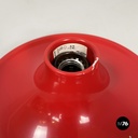 Italian modern Red metal Wall lamp by Sankey Targetti, 1970s