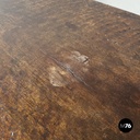 Italian antique wooden chest with inlay decorations and folding top, early 1800s