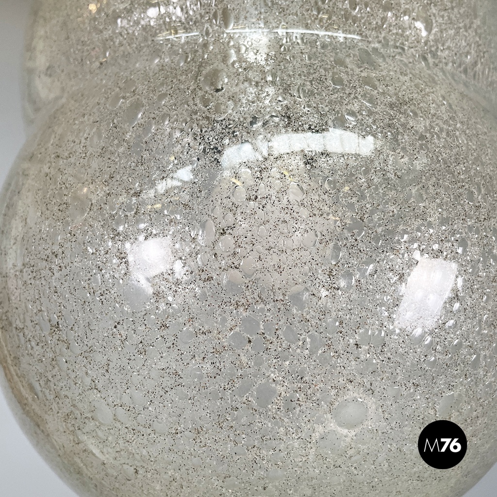 Italian mid-century modern Glass Chandelier Bilobo by Tobia Scarpa Flos, 1960s