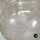 Italian mid-century modern Glass Chandelier Bilobo by Tobia Scarpa Flos, 1960s