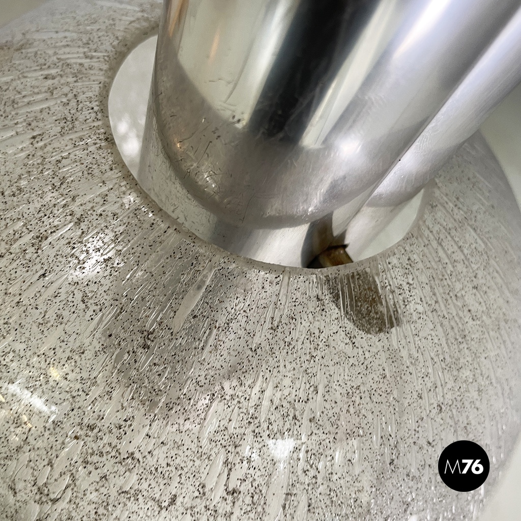 Italian mid-century modern Glass Chandelier Bilobo by Tobia Scarpa Flos, 1960s