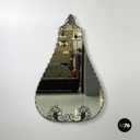 Italian mid-century modern Wall mirror with iron curl details, 1960s