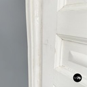 Italian Double swing door entirely in white wood, early 1900s