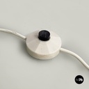 Italian space age Coffee table with lamp in smoked glass and plexiglass, 1970s