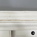 Italian Double swing door entirely in white wood, early 1900s