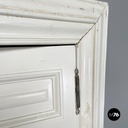Italian Double swing door entirely in white wood, early 1900s