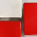 Italian space age Plastic coffee table Demetrio 45 by Magistretti Artemide 1970s