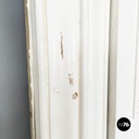 Italian Double swing door entirely in white wood, early 1900s