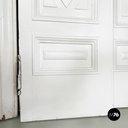 Italian Double swing door entirely in white wood, early 1900s