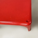 Italian space age Plastic coffee table Demetrio 45 by Magistretti Artemide 1970s