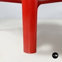 Italian space age Plastic coffee table Demetrio 45 by Magistretti Artemide 1970s