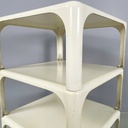 Italian space age Plastic coffee table Demetrio 45 by Magistretti Artemide 1970s