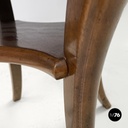 Italian antique wooden round coffee table with inlay decorations, early 1900s