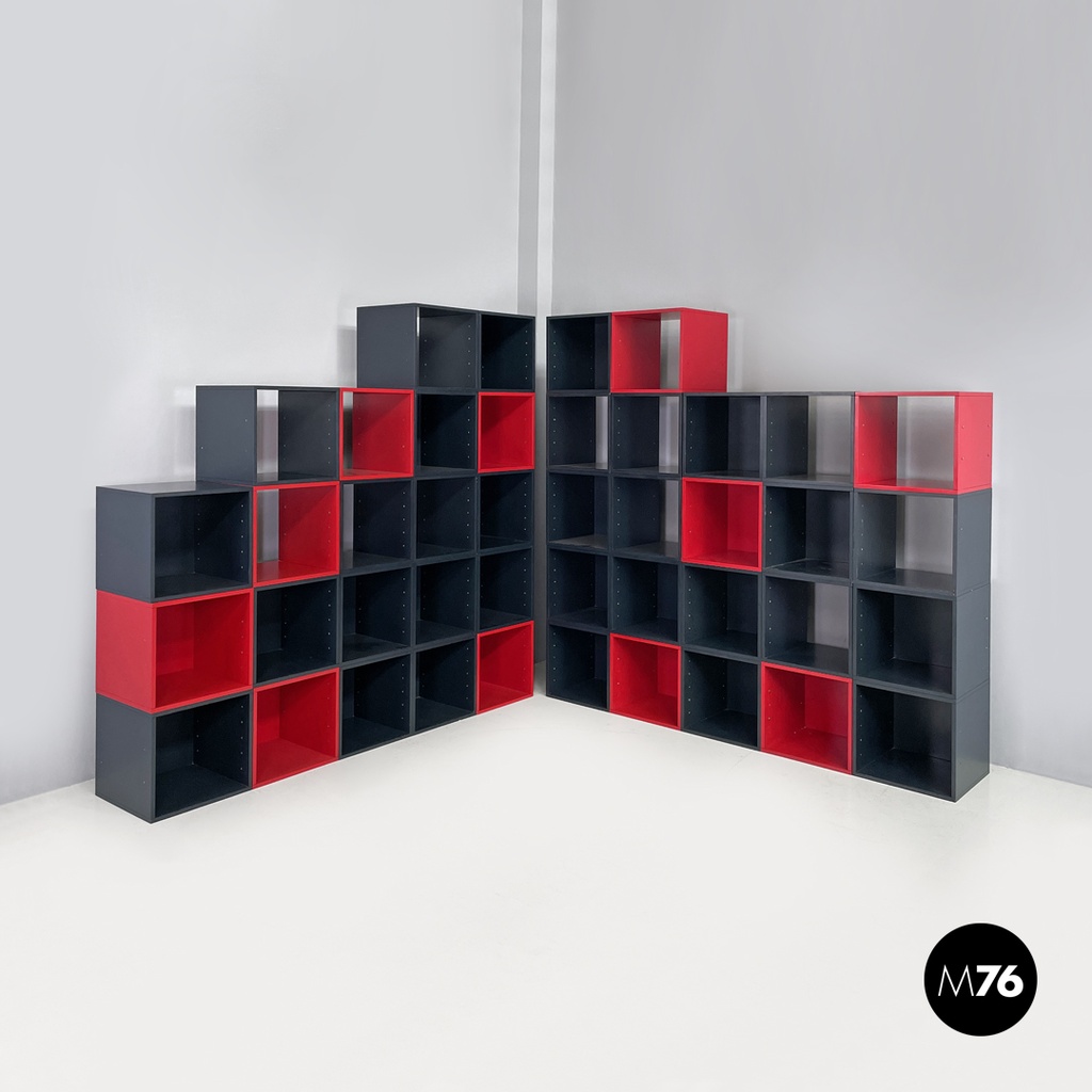 Italian modern modular bookcase Programma 1 Antonia Astori De Ponti Driade 1970s