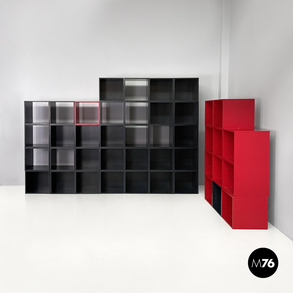 Italian modern modular bookcase Programma 1 Antonia Astori De Ponti Driade 1970s