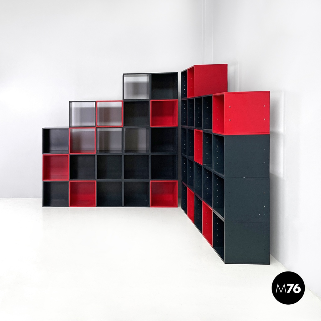 Italian modern modular bookcase Programma 1 Antonia Astori De Ponti Driade 1970s
