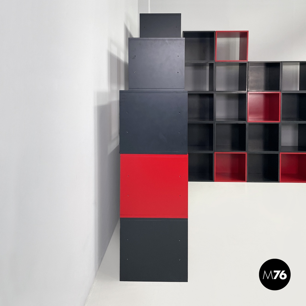 Italian modern modular bookcase Programma 1 Antonia Astori De Ponti Driade 1970s