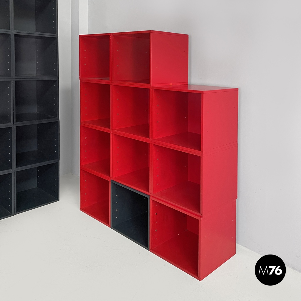 Italian modern modular bookcase Programma 1 Antonia Astori De Ponti Driade 1970s