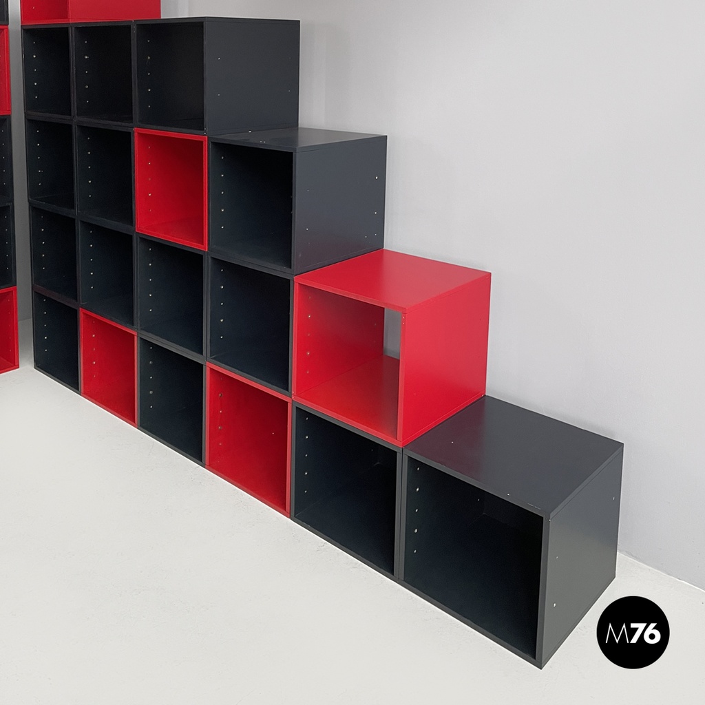 Italian modern modular bookcase Programma 1 Antonia Astori De Ponti Driade 1970s