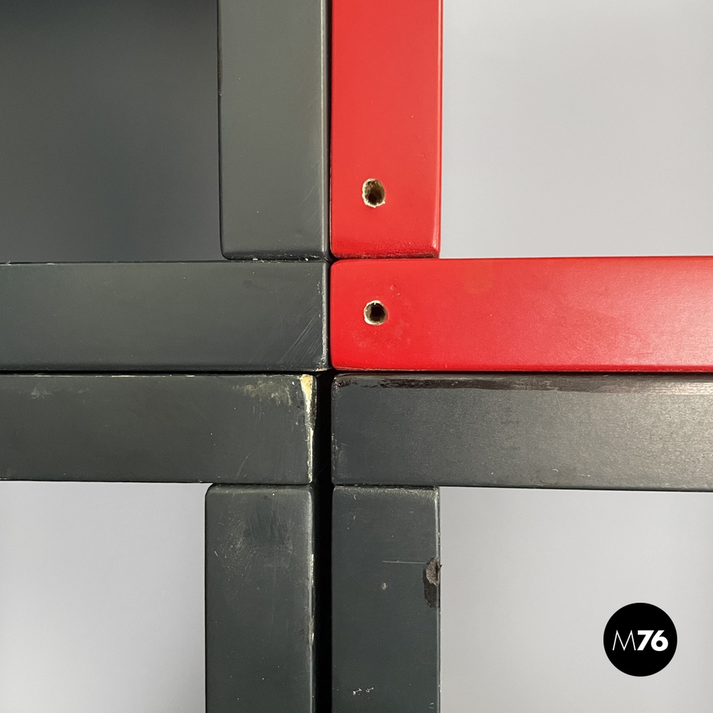 Italian modern modular bookcase Programma 1 Antonia Astori De Ponti Driade 1970s