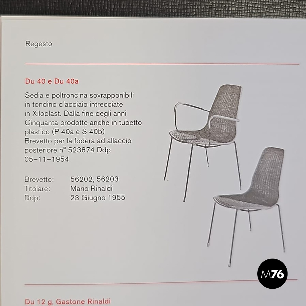 Italian mid-century modern Chairs Du 40 by Gastone Rinaldi for Rima, 1960s