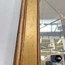 Italian antique rectangular wall mirror decorated gold leaf wood frame, 1850s