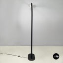 Italian modern Black embossed metal floor lamp by Tito Agnoli Bieffeplast, 1970s
