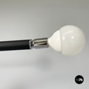 Italian modern Black embossed metal floor lamp by Tito Agnoli Bieffeplast, 1970s