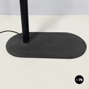 Italian modern Black embossed metal floor lamp by Tito Agnoli Bieffeplast, 1970s