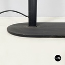 Italian modern Black embossed metal floor lamp by Tito Agnoli Bieffeplast, 1970s