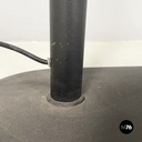 Italian modern Black embossed metal floor lamp by Tito Agnoli Bieffeplast, 1970s