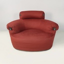 Italian modern Red armchair Toro by Luigi Caccia Dominioni for Azucena, 1980s