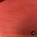 Italian modern Red armchair Toro by Luigi Caccia Dominioni for Azucena, 1980s