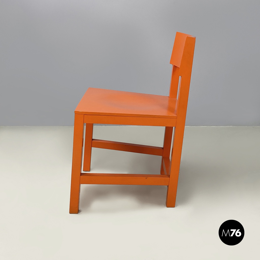 Netherlands modern Orange lacquered wooden chairs by Moooi, 2000s