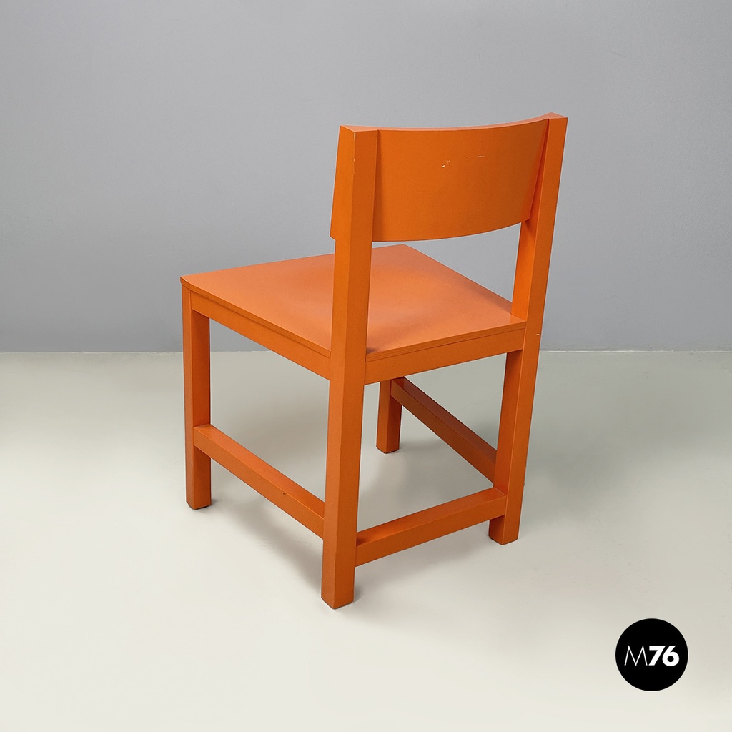 Netherlands modern Orange lacquered wooden chairs by Moooi, 2000s