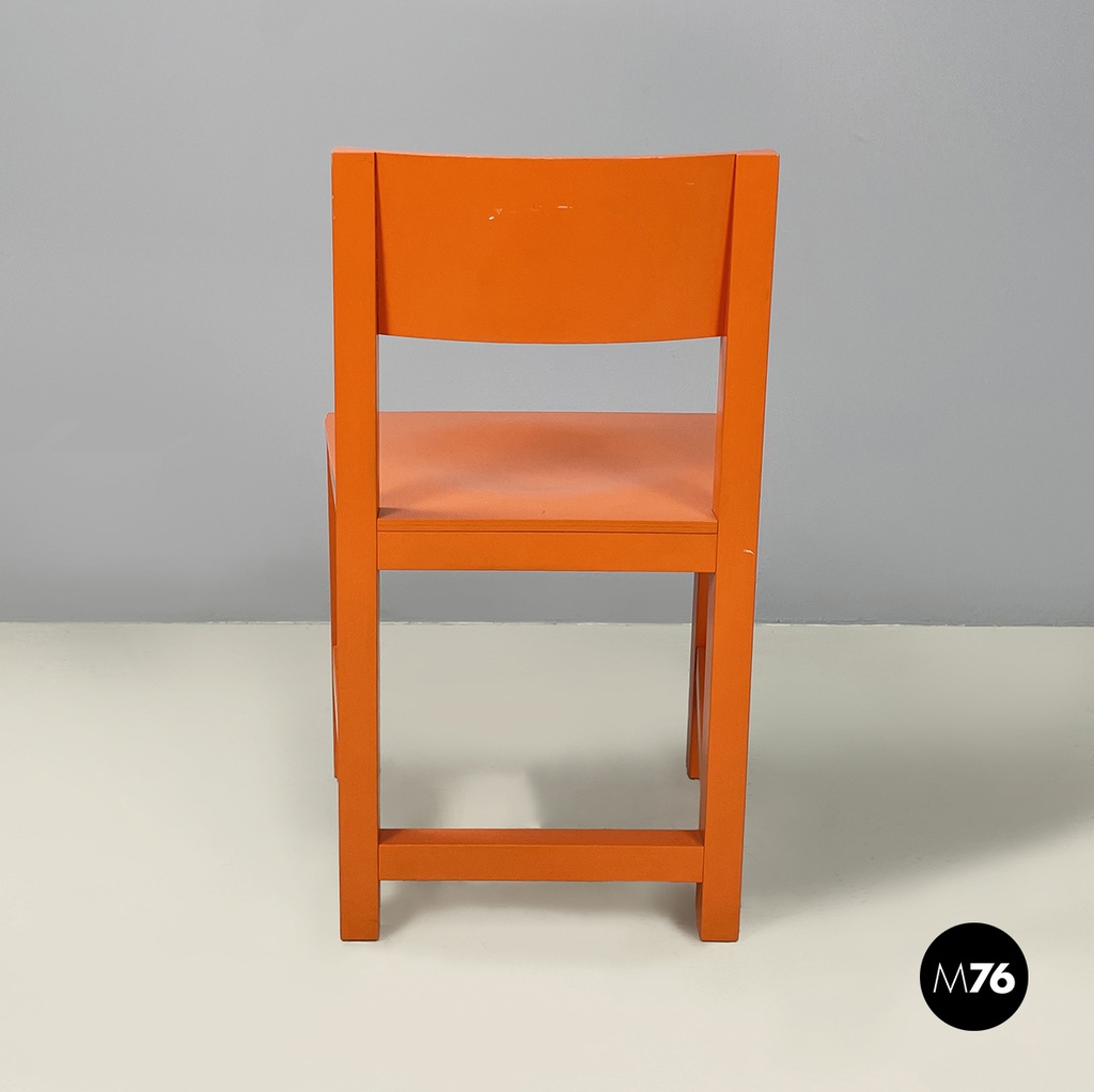 Netherlands modern Orange lacquered wooden chairs by Moooi, 2000s