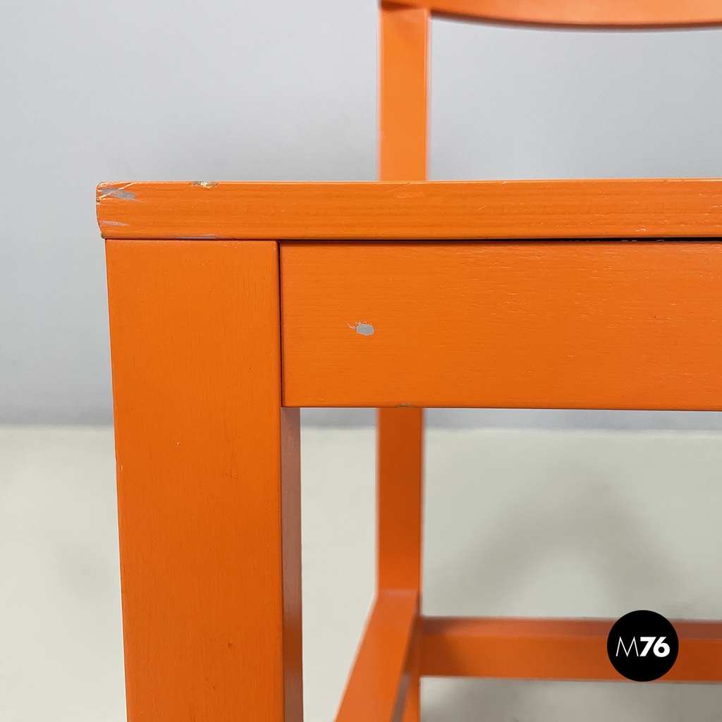 Netherlands modern Orange lacquered wooden chairs by Moooi, 2000s