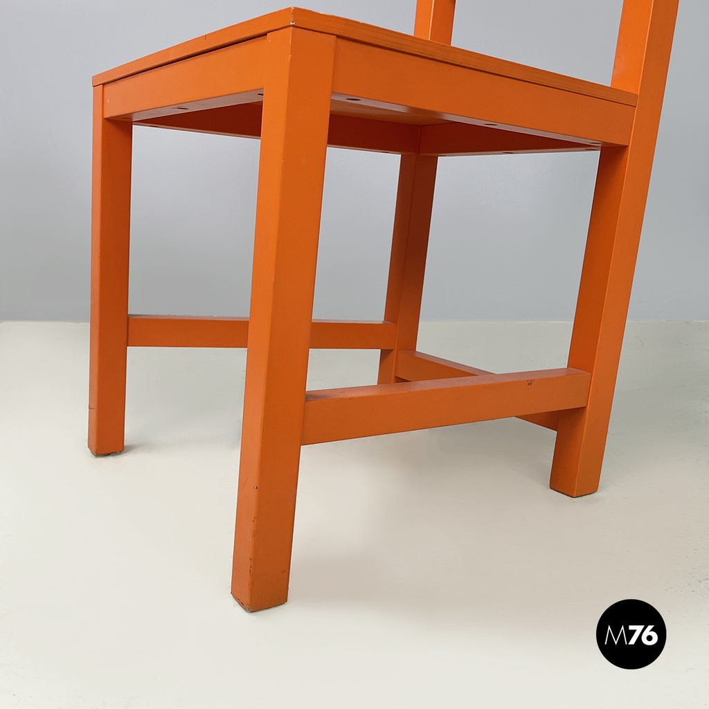 Netherlands modern Orange lacquered wooden chairs by Moooi, 2000s