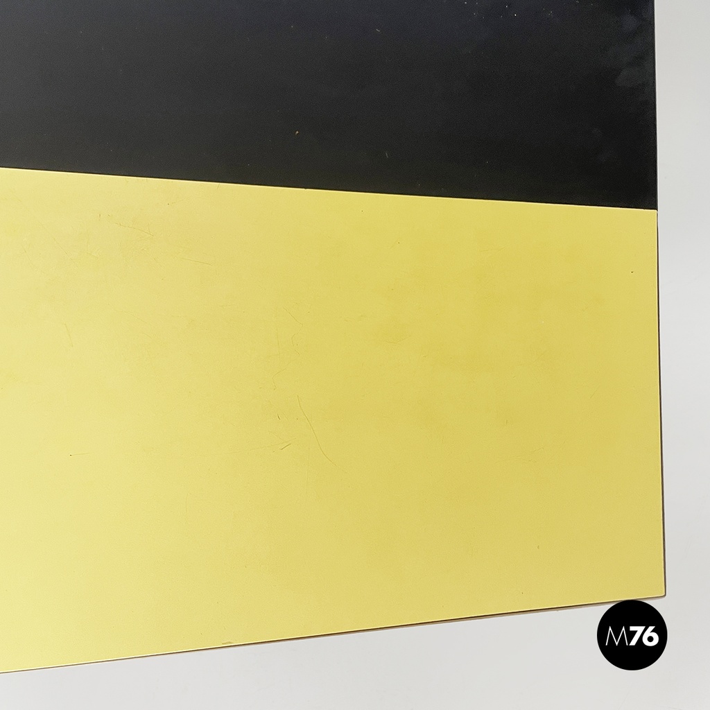 Italian mid-century modern Dining table in wood, formica and iron, 1950s